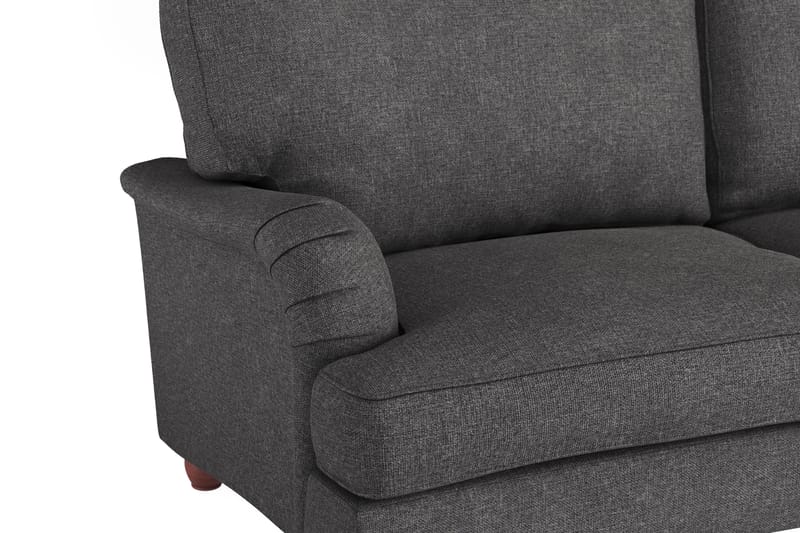 Howard Lyx 4-sits Svängd Tygsoffa - Mörkgrå - Möbler - Soffa - Howardsoffor