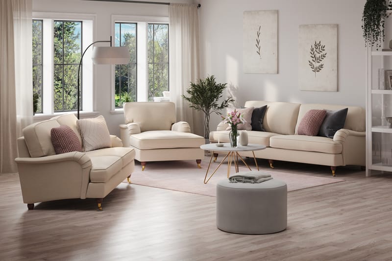 Howard Lyx 4-sits Tygsoffa - Beige - Möbler - Soffa - Howardsoffor