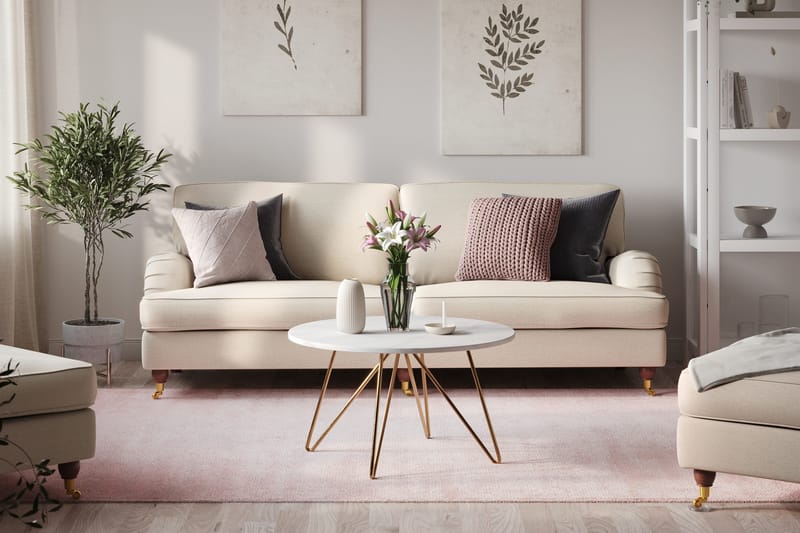 Howard Lyx 4-sits Tygsoffa - Beige - Möbler - Soffa - Howardsoffor