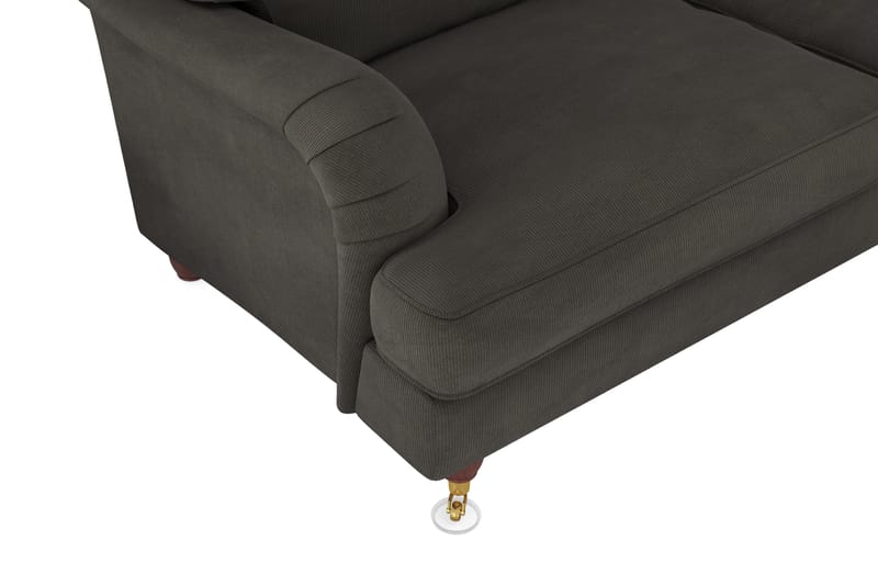 Howard Lyx 6-sits Högervänd L-formad Hörnsoffa i Manchester - Mörkgrå - Möbler - Soffa - Howardsoffor
