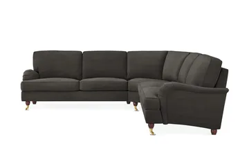 Howard Lyx 6-sits Högervänd L-formad Hörnsoffa i Manchester - Mörkgrå - Möbler - Soffa - Howardsoffor