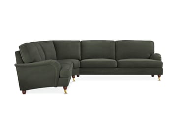 Howard Lyx 6-sits Högervänd L-formad Hörnsoffa i Manchester - Mörkgrön - Möbler - Soffa - Howardsoffor