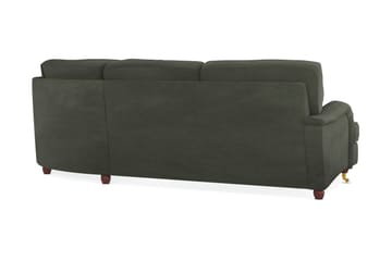 Howard Lyx 6-sits Högervänd L-formad Hörnsoffa i Manchester - Mörkgrön - Möbler - Soffa - Howardsoffor