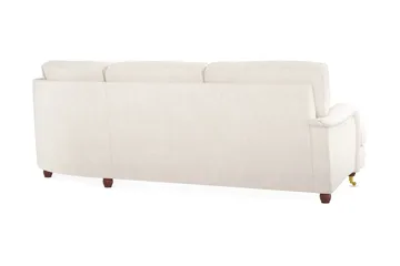Howard Lyx 6-sits Högervänd L-formad Hörnsoffa i Sammet - Krämvit - Möbler - Soffa - Howardsoffor