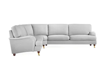Howard Lyx 6-sits Högervänd L-formad Hörnsoffa i Tyg - Ljusgrå - Möbler - Soffa - Howardsoffor