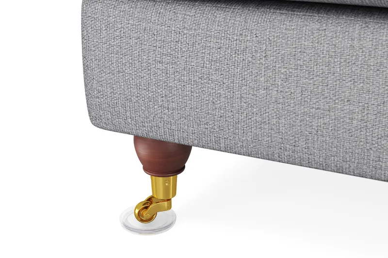 Howard Lyx 6-sits Högervänd L-formad Hörnsoffa i Tyg - Ljusgrå - Möbler - Soffa - Howardsoffor