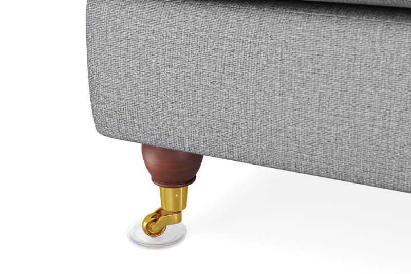 Howard Lyx 6-sits Högervänd L-formad Hörnsoffa i Tyg - Ljusgrå - Möbler - Soffa - Howardsoffor