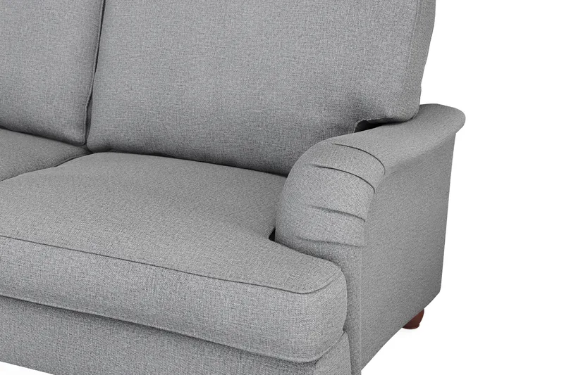 Howard Lyx 6-sits Högervänd L-formad Hörnsoffa i Tyg - Ljusgrå - Möbler - Soffa - Howardsoffor