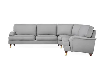 Howard Lyx 6-sits Högervänd L-formad Hörnsoffa i Tyg - Ljusgrå - Möbler - Soffa - Howardsoffor