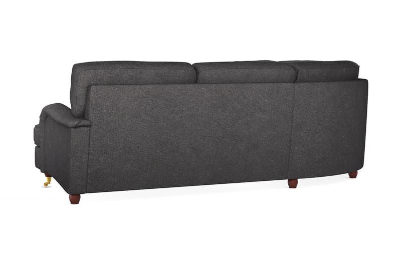 Howard Lyx 6-sits Högervänd L-formad Hörnsoffa i Tyg - Mörkgrå - Möbler - Soffa - Howardsoffor
