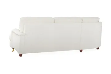 Howard Lyx 6-sits Vänstervänd L-formad Hörnsoffa i Bouclé - Vit - Möbler - Soffa - Howardsoffor