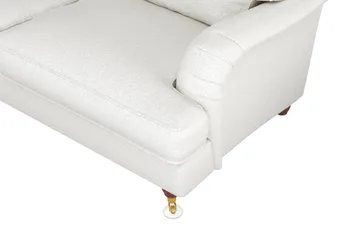 Howard Lyx 6-sits Vänstervänd L-formad Hörnsoffa i Bouclé - Vit - Möbler - Soffa - Howardsoffor