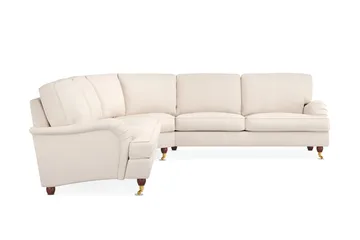 Howard Lyx 6-sits Vänstervänd L-formad Hörnsoffa i Manchester - Beige - Möbler - Soffa - Howardsoffor