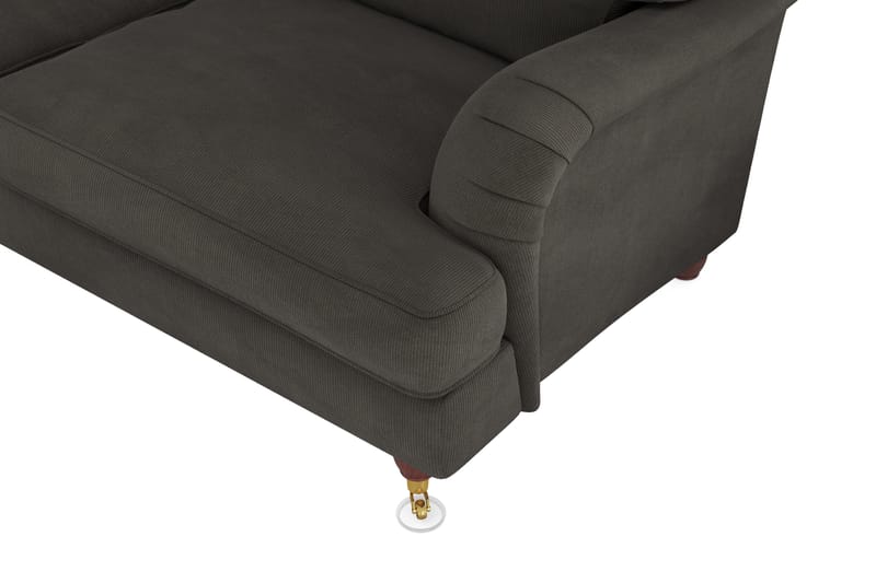 Howard Lyx 6-sits Vänstervänd L-formad Hörnsoffa i Manchester - Mörkgrå - Möbler - Soffa - Howardsoffor