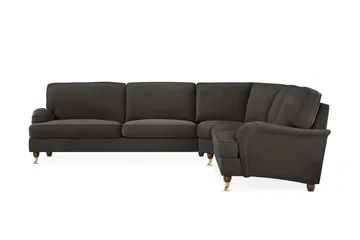 Howard Lyx 6-sits Vänstervänd L-formad Hörnsoffa i Manchester - Mörkgrå - Möbler - Soffa - Howardsoffor