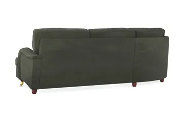 Howard Lyx 6-sits Vänstervänd L-formad Hörnsoffa i Manchester - Mörkgrön - Möbler - Soffa - Howardsoffor