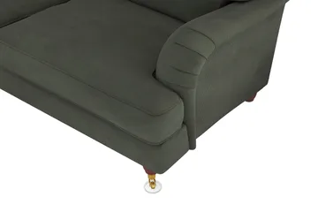 Howard Lyx 6-sits Vänstervänd L-formad Hörnsoffa i Manchester - Mörkgrön - Möbler - Soffa - Howardsoffor