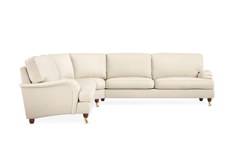 Howard Lyx 6-sits Vänstervänd L-formad Hörnsoffa i Tyg - Beige - Möbler - Soffa - Howardsoffor