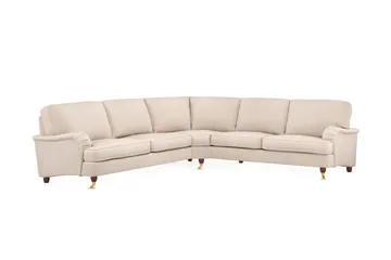 Howard Lyx 6-sits Vänstervänd L-formad Hörnsoffa i Tyg - Beige - Möbler - Soffa - Howardsoffor