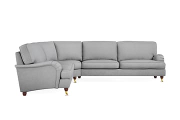 Howard Lyx 6-sits Vänstervänd L-formad Hörnsoffa i Tyg - Ljusgrå - Möbler - Soffa - Howardsoffor
