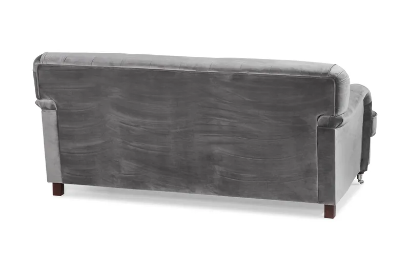 Howard Riviera 2-sits Sammetssoffa - Ljusgrå - Möbler - Soffa - Howardsoffor