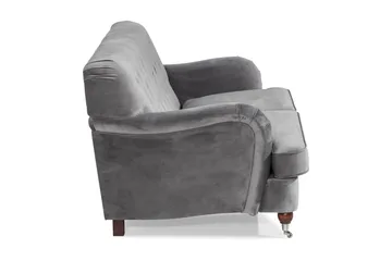 Howard Riviera 2-sits Sammetssoffa - Ljusgrå - Möbler - Soffa - Howardsoffor