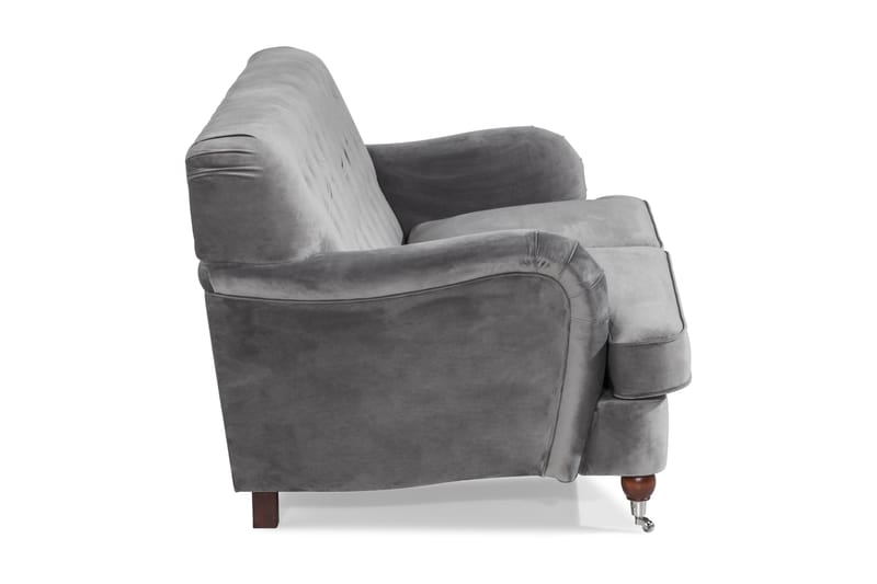 Howard Riviera 2-sits Sammetssoffa - Ljusgrå - Möbler - Soffa - Howardsoffor