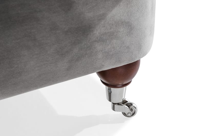 Howard Riviera 2-sits Sammetssoffa - Ljusgrå - Möbler - Soffa - Howardsoffor