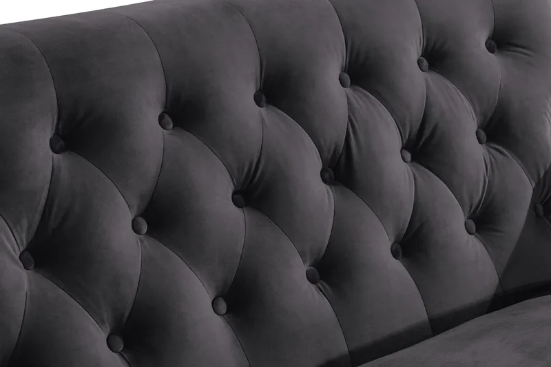 Howard Riviera 2-sits Sammetssoffa - Mörkgrå - Möbler - Soffa - Howardsoffor