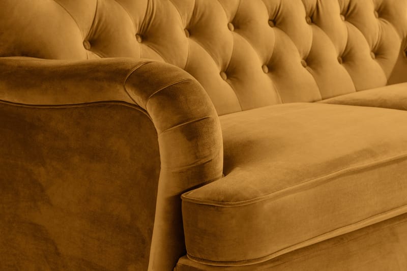 Howard Riviera 2-sits Sammetssoffa - Mörkgul - Möbler - Soffa - Howardsoffor