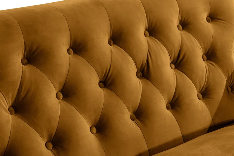 Howard Riviera 2-sits Sammetssoffa - Mörkgul - Möbler - Soffa - Howardsoffor