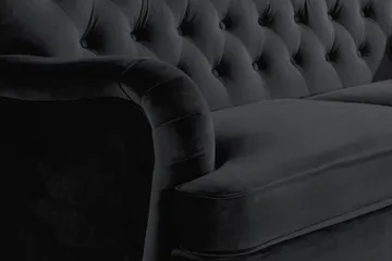 Howard Riviera 2-sits Sammetssoffa - Svart - Möbler - Soffa - Howardsoffor