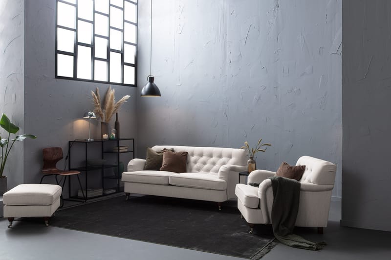 Howard Riviera 2-sits Tygsoffa - Ljusgrå - Möbler - Soffa - Howardsoffor