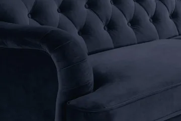 Howard Riviera 3-sits Sammetssoffa - Blå - Möbler - Soffa - Howardsoffor