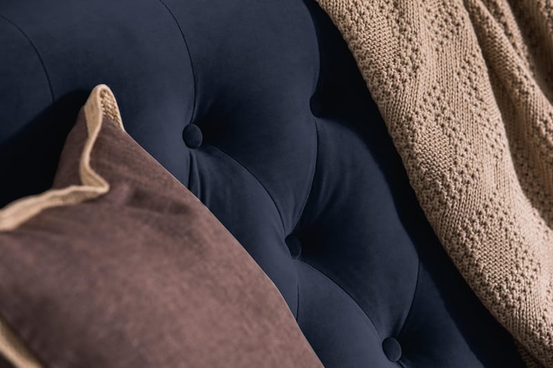 Howard Riviera 3-sits Sammetssoffa - Blå - Möbler - Soffa - Howardsoffor