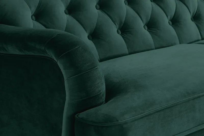 Howard Riviera 3-sits Sammetssoffa - Grön - Möbler - Soffa - Howardsoffor