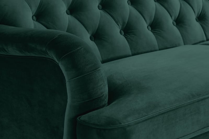 Howard Riviera 3-sits Sammetssoffa - Grön - Möbler - Soffa - Howardsoffor
