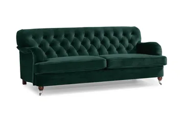 Howard Riviera 3-sits Sammetssoffa - Grön - Möbler - Soffa - Howardsoffor