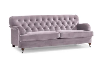 Howard Riviera 3-sits Sammetssoffa - Lila - Möbler - Soffa - Howardsoffor