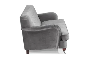 Howard Riviera 3-sits Sammetssoffa - Ljusgrå - Möbler - Soffa - Howardsoffor