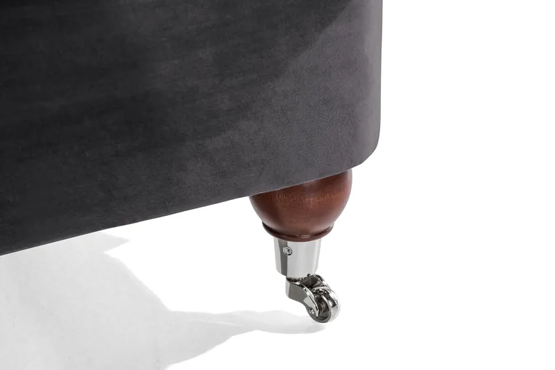 Howard Riviera 3-sits Sammetssoffa - Mörkgrå - Möbler - Soffa - Howardsoffor