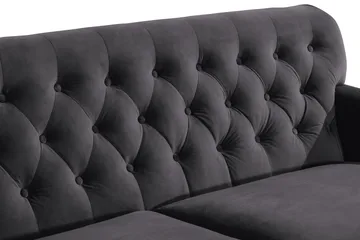 Howard Riviera 3-sits Sammetssoffa - Mörkgrå - Möbler - Soffa - Howardsoffor