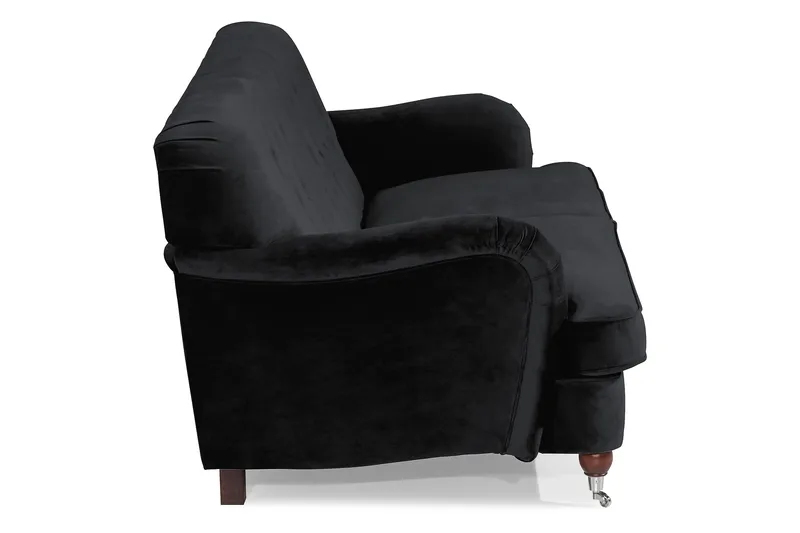 Howard Riviera 3-sits Sammetssoffa - Svart - Möbler - Soffa - Howardsoffor