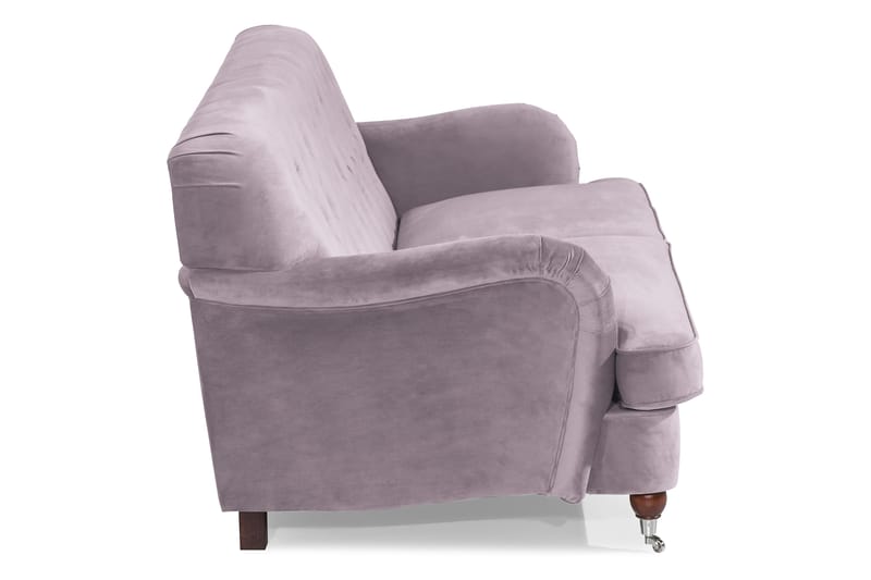 Howard Riviera 3-sits Soffa Sammet - Lila - Howardsoffor - Sammetssoffa - 3 sits soffa