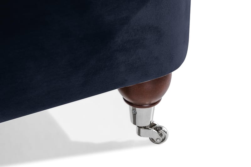 Howard Riviera 3-sits Svängd Sammetssoffa - Blå - Möbler - Soffa - Howardsoffor