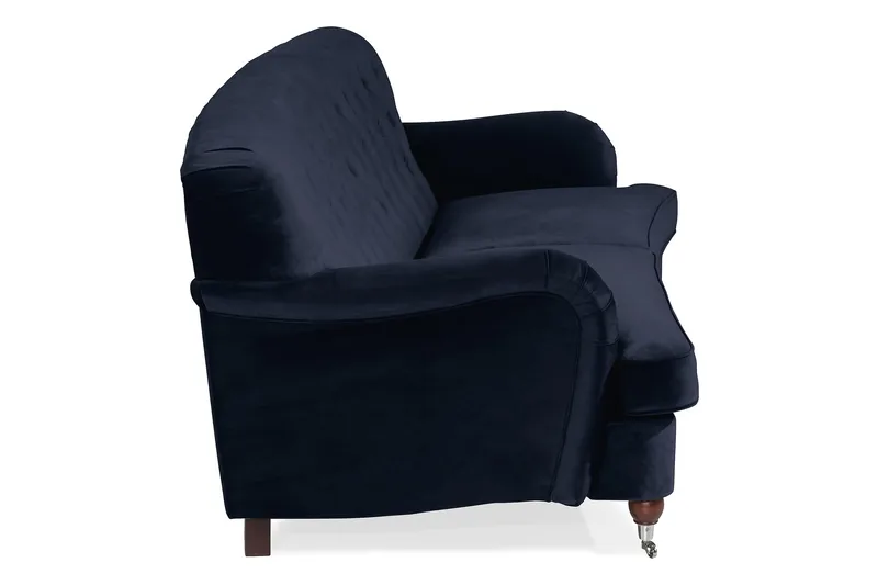 Howard Riviera 3-sits Svängd Sammetssoffa - Blå - Möbler - Soffa - Howardsoffor
