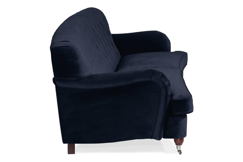 Howard Riviera 3-sits Svängd Sammetssoffa - Blå - Möbler - Soffa - Howardsoffor