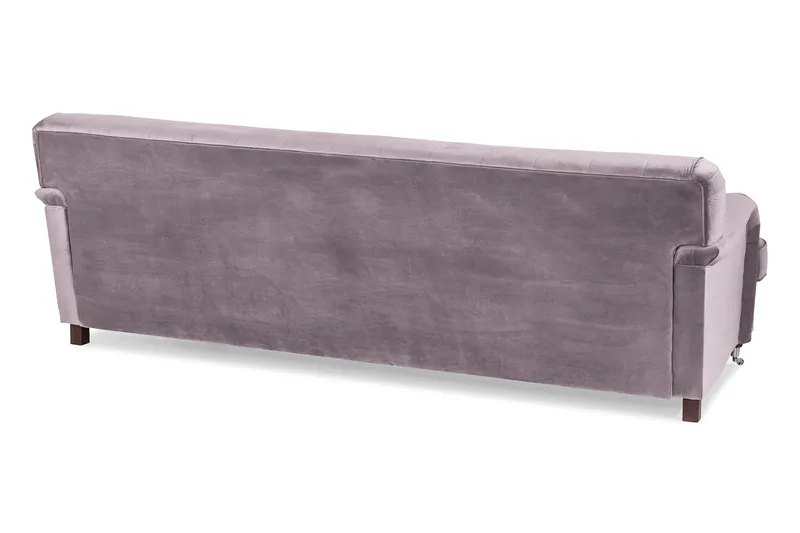 Howard Riviera 3-sits Svängd Sammetssoffa - Lila - Möbler - Soffa - Howardsoffor