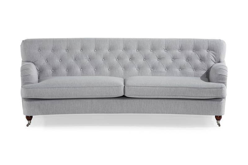 Howard Riviera 3-sits Svängd Tygsoffa - Grå - Möbler - Soffa - Howardsoffor