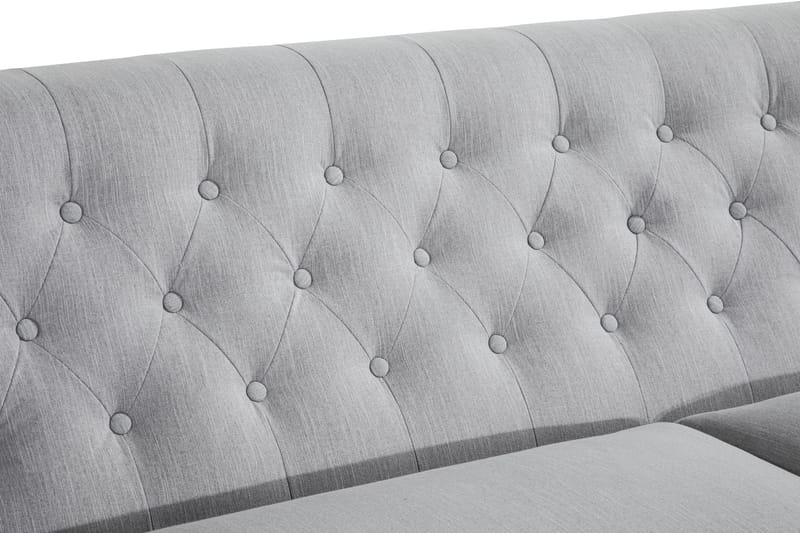 Howard Riviera 3-sits Svängd Tygsoffa - Grå - Möbler - Soffa - Howardsoffor